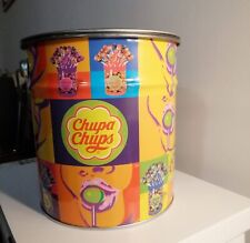 Secchiello con manico e coperchio CHUPA CHUPS lecca lecca anni 2000 vintage.