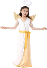 Vestito Costume Da Angelo Con