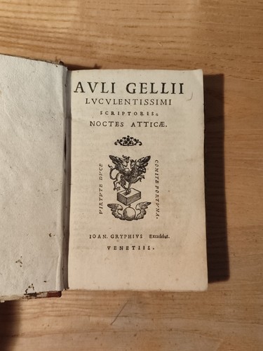 Rara cinquecentina aulo gellio - cinquecentina,