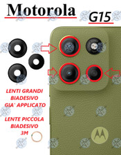 VETRO OEM PARI A ORIGINALE VETRINO FOTOCAMERA POSTERIORE MOTOROLA MOTO G15 + BIA