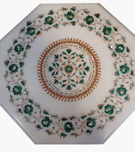 Tavolo angolare marmo - in, 18"