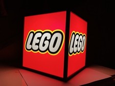 Insegna Luminosa Lego pubblicitaria Cubo LegoCity Technic Star Wars Led Logo.