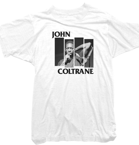 Shirt john coltrane bianca - t-shirt,
