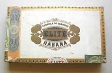  CAJA DE PUROS HABANOS  MARCA ELITE   ( 10 TUBOS CRISTAL ) VACIA / COLLCION