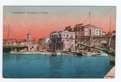 Civitavecchia roma cartolina - civitavecchia,