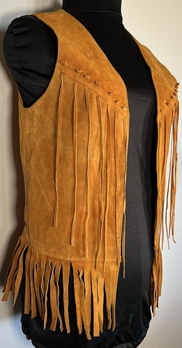 Gilet vintage pelle