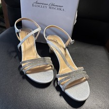 Sandali scintillanti argento