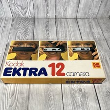 Macchina fotografica Kodak Ektra 22 vintage retrò pellicola completa di custodia non testata