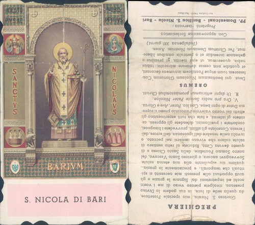Raro santino san nicola - san, di