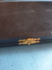 scatola portaposate vintage interno seta rossa e bianca esterno nera 6 posti