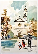  Aldo Raimondi - Litografia vintage originale - Con certificato - 70 x 50 cm.