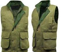GILET DA UOMO OUTDOOR FARMER SHOOTING FISHING DERBY TWEED GILET ABBIGLIAMENTO COUNTRY
