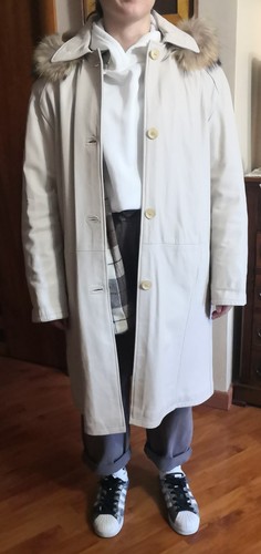 Vera pelle cappotto donna