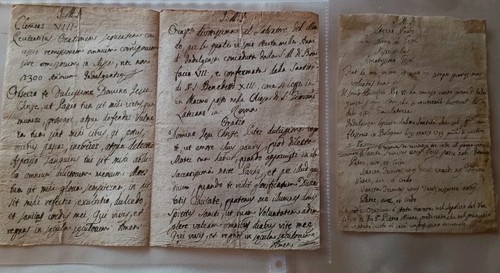 Tre fogli pergamena
