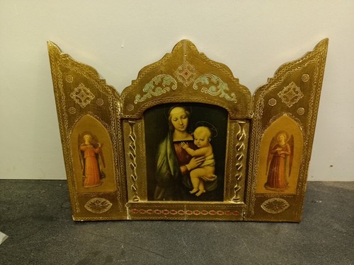 Trittico religioso stile - trittico,
