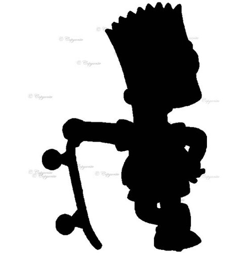 Adesivo decalcomania bart - decalcomania,