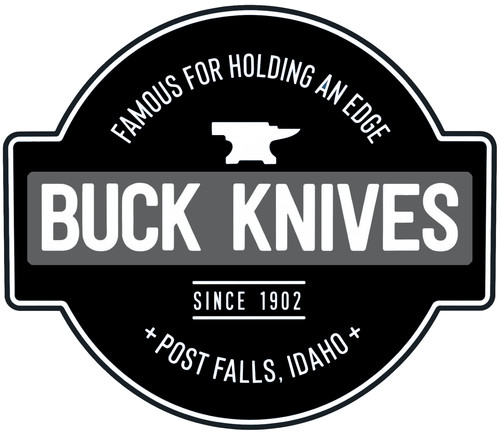 Adesivo buck knife famous hold - knife,