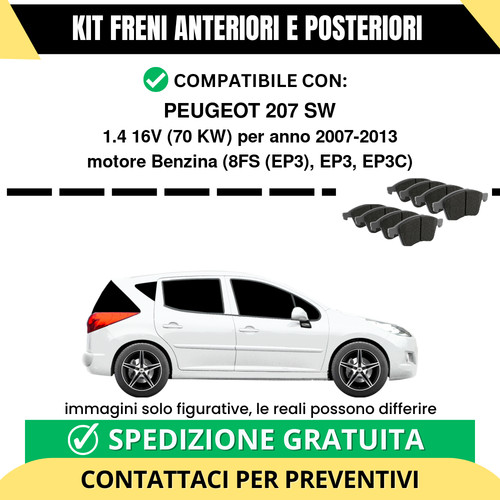Pastiglie freno ant post - freno,