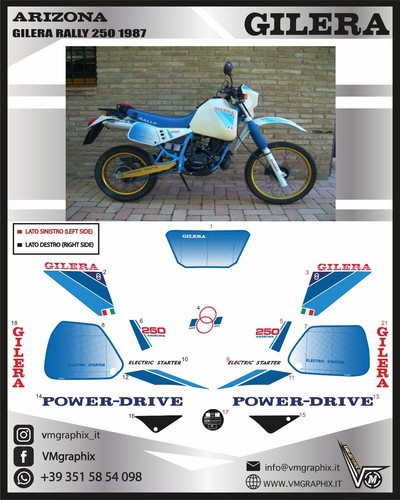 Kit adesivi crystal gilera - kit,