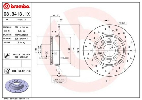 Coppia dischi freno brembo - coppia,