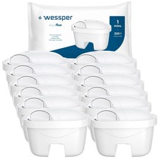 Cartucce filtranti Confezione 12 filtri per Acqua - Adatto Laica Bi-Flux caraffe