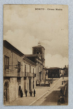 cartolina avellino bonito chiesa animata inizi 900 formato piccolo