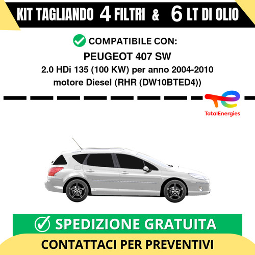 Tagliando per peugeot - tagliando, 407