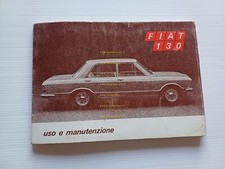 Fiat 130 1969 manuale uso manutenzione libretto istruzioni originale