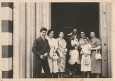  B3 - Foto Photo Fotografia anni 50 - Gruppo Cerimonia Battesimo