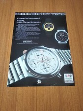 1986 SEIKO SPORT TECH WATCH OROLOGIO OFFICIAL TIMER MEXICO 86 VINTAGE AD PUB