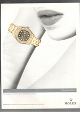 ROLEX Pubblicità OROLOGIO OYSTER LADY DATEJUST PEARLMASTER 1 Pagina 2002
