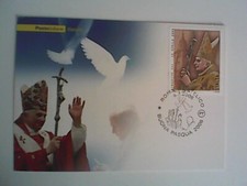 CARTOLINA POSTE ITALIANE PASQUA 2006 ANNULLO FILATELICO I PAPI  MAXIMUM
