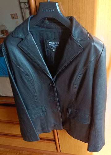 Giacca vera pelle nera - giacca,