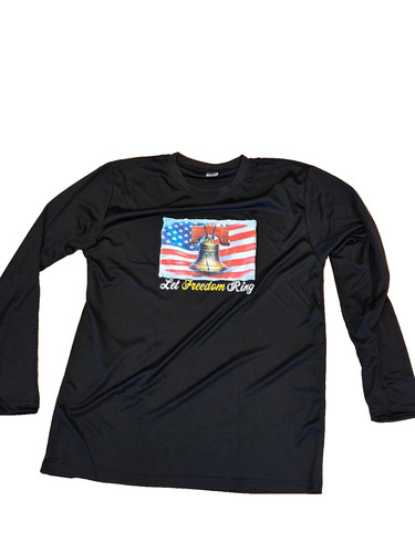 Shirt let freedom ring nera - freedom,