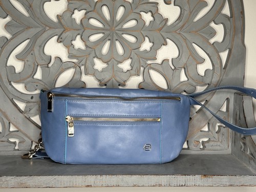 Marsupio piquadro blu pelle - piquadro,
