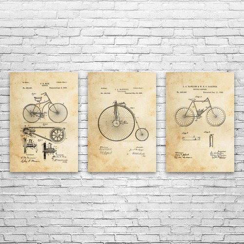 Bicicletta brevetto wall - bicicletta,