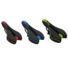 Sella bici sellino sportivo ciclismo verde rosso blu foro anti prostata corsa