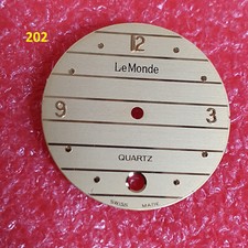 quadrante 25,6mm Le Monde quartz made Swiss Taiwan dial watch zifferblat vintage