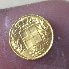 MICRO MONETA COLOR ORO RIPRODUZIONE TOKEN