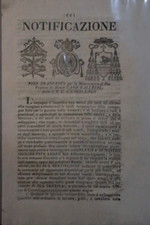 1825 Papa Leone XII (pont.) documento di Albano Vescovo Pier Francesco rif.35