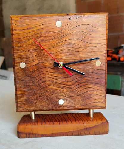 Orologio tavolo legno di - tavolo, in