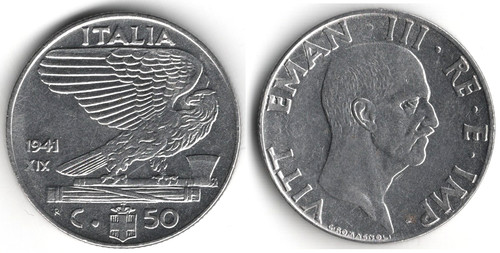 Italia centesimi 1941 - italia,