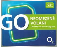 Scheda SIM O2 Repubblica Ceca Prepaid Starter - Internet, Chiamate, SMS