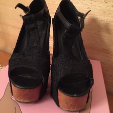 Jeffrey Campbell Foxy Wood Black, n.37