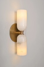 Applique da parete doppia in