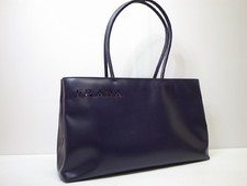 Borsa a tracolla Prada in pelle di vitello B10897 Prugna viola vintage autentica