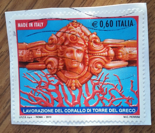 Francobollo italia usato 2010 - francobollo,