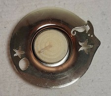 Porta Candela Silver Plated