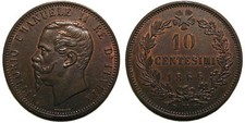 10 centesimi 1866 M SPL