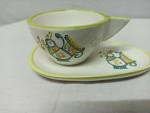 Tazza con piattino ceramica - tazza, in